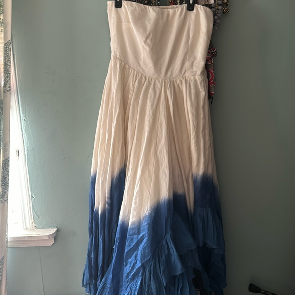 Anthropologie Samant chauhan strapless maxi dress